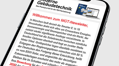 Newsletter Moderne Gebäudetechnik